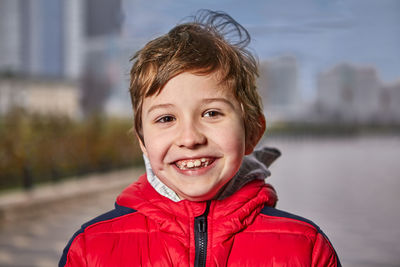 Portrait of smiling boy