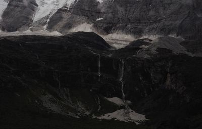 Scenic view of waterfall