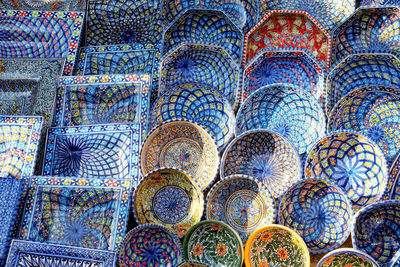 Full frame shot of multi colored candies for sale in market