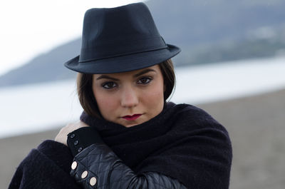 Portrait of young woman