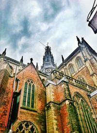 Low angle view of church against sky