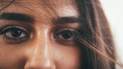 Close-up portrait of a woman