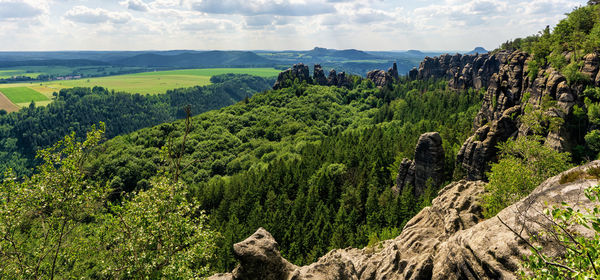Panoramic view of landscape against sky
