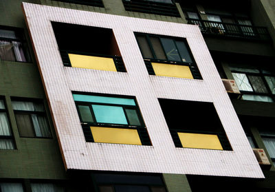 Low angle view of yellow building