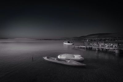 Boats in sea