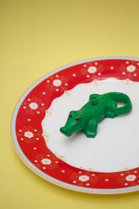 Close-up of fresh green over white background