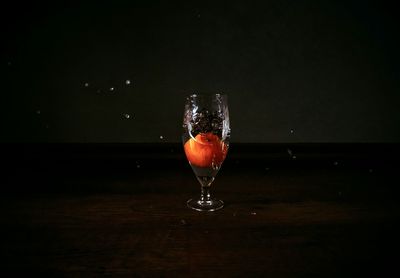 Close-up of glass on table