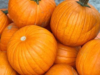 Full frame shot of pumpkins at market
