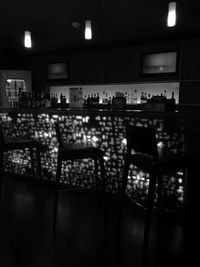 Empty chairs in restaurant