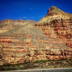 Scenic view of rocky mountains against sky