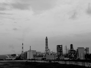 Factory against sky
