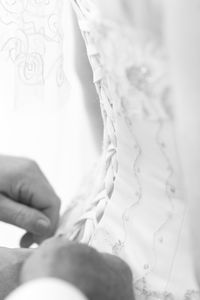 Close-up of couple holding hands