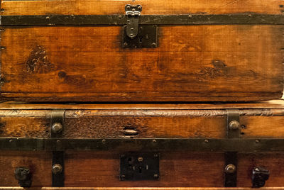 Close-up of wooden structure
