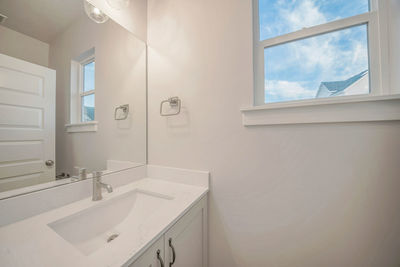 View of white bathroom