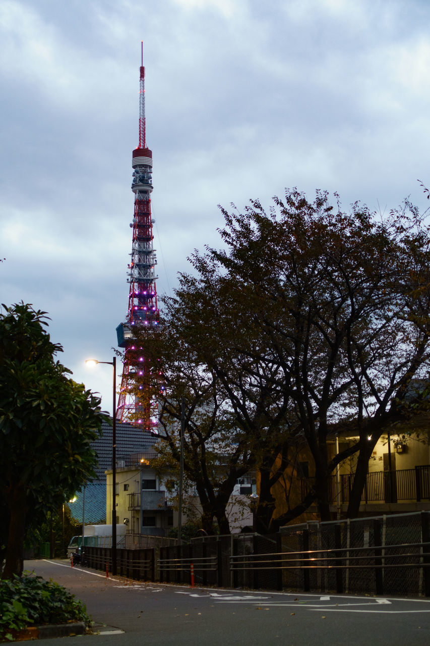 LOW ANGLE VIEW OF COMMUNICATIONS TOWER