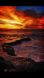 Sunset over sea