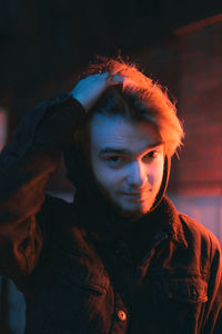 Portrait of young man