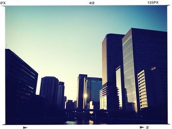 Low angle view of modern building