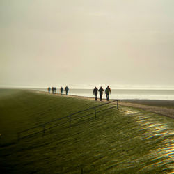 People walking in sylt 