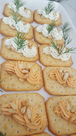 Close-up of bread in plate