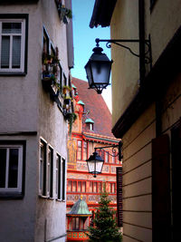 Low angle view of buildings in city