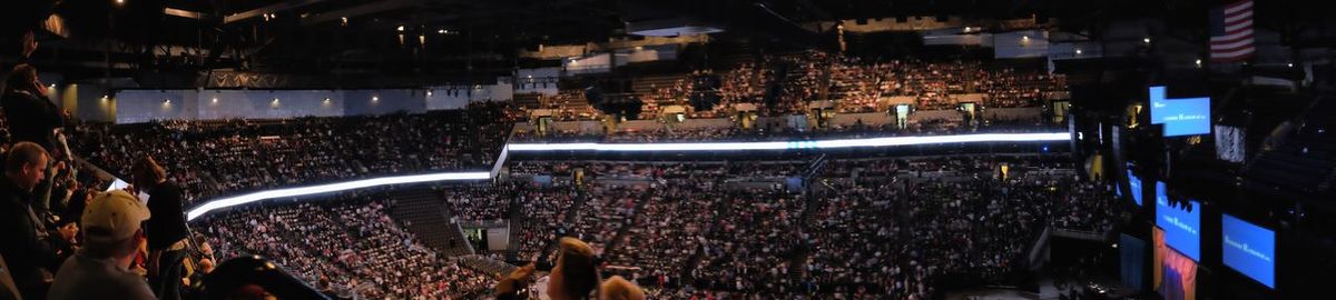 Crowd at music concert