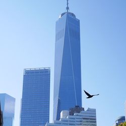 Low angle view of building against clear sky