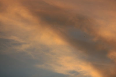 Low angle view of sky during sunset