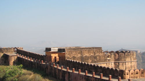 View of fort against clear sky