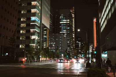 City street at night