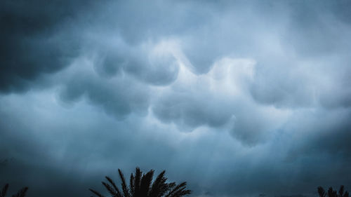 Low angle view of storm clouds in sky