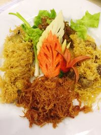 Close-up of food in plate