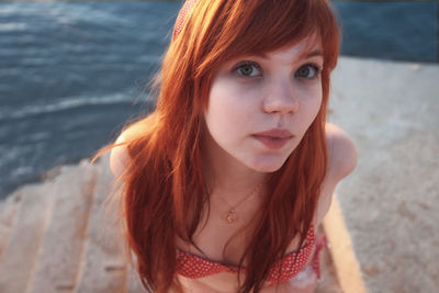 Portrait of teenage girl