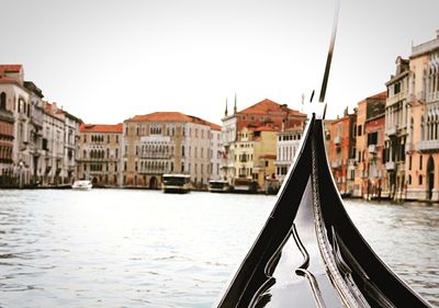 View of boat in canal