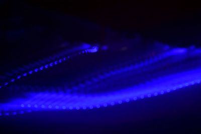 Illuminated lights at night
