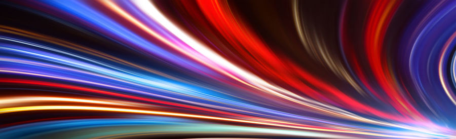 Motion blurred lighting abstract banner background