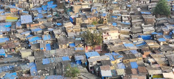 Slum area in mumbai india