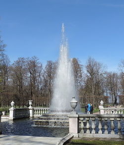 Fountain in park