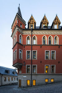 Low angle view of building against sky