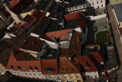 Aerial view of town