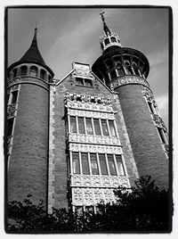 Low angle view of tower against sky