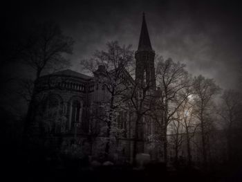 Low angle view of church against sky