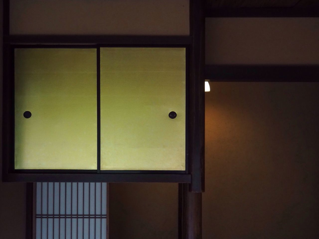 door, indoors, open, no people, doorway, ajar, yellow, illuminated, cabinet, close-up, open door, day