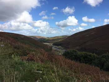 Countryside landscape against the sky