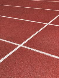 Full frame shot of running track