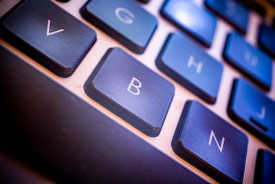 Close-up of computer keyboard