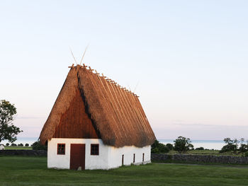 Old house with thatched roof