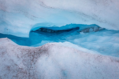 Scenic view of snow covered landscape