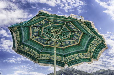 Low angle view of ornate building against sky