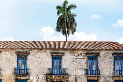 Havana building on main street in cuba